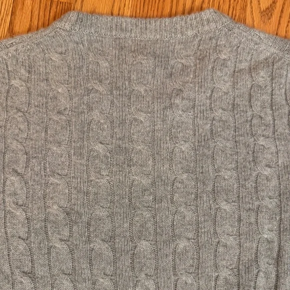 J Crew Mens Cashmere cable-knit sweater